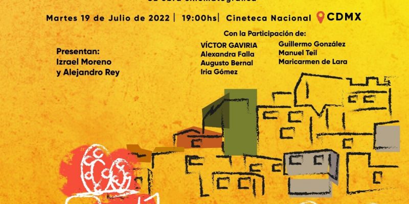 Afiche presentación Libro Víctor Gaviria